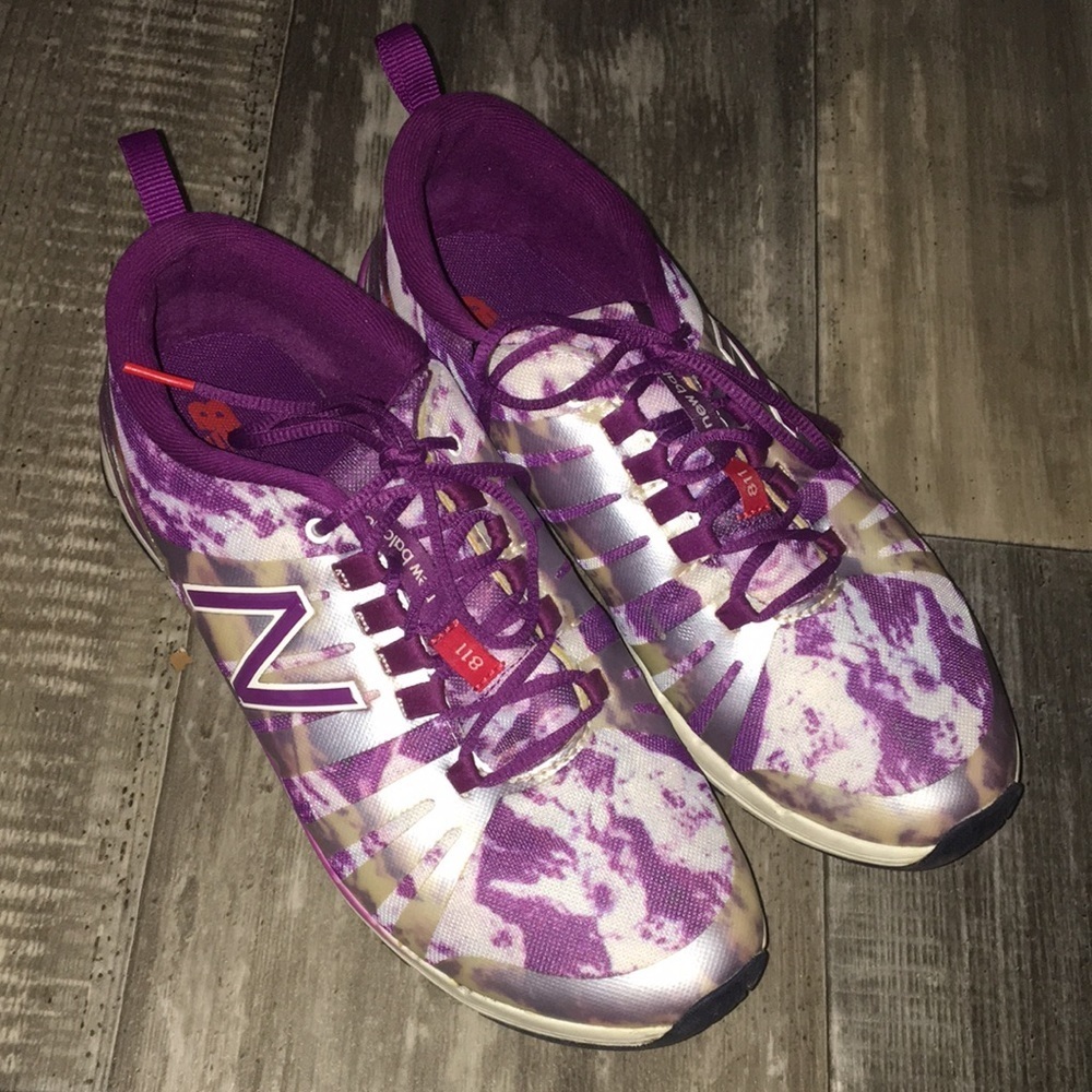 New Balance Women's WX811-C  Plum and White